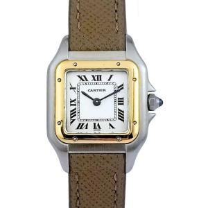 Montre CARTIER - Panthère - or/acier/cuir - Petit modèle (femme)