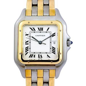 Montre CARTIER - Panthère - or acier, 3 rangs d'or - 29 mm - FULL SET (unisexe)