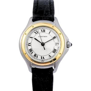 Montre CARTIER - Cougar - or/acier/cuir - Petit modèle (femme) 