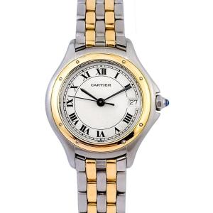 Montre CARTIER - Panthère Cougar - or/acier - Petit modèle (femme) FULL SET