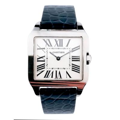 Montre Cartier - Santos Dumont Ref. 2789 - Or Blanc - Grande Taille 