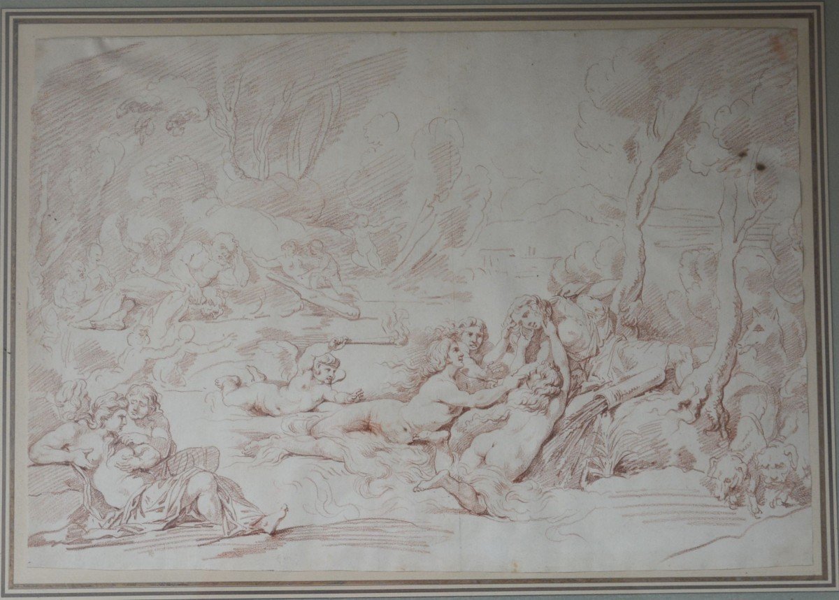 17th Century French School, After Giulio Romano "abduction Of Hylias By The Nymphs"-photo-2