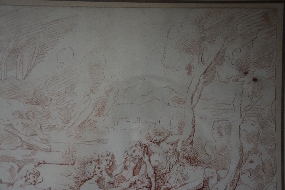 17th Century French School, After Giulio Romano "abduction Of Hylias By The Nymphs"-photo-3