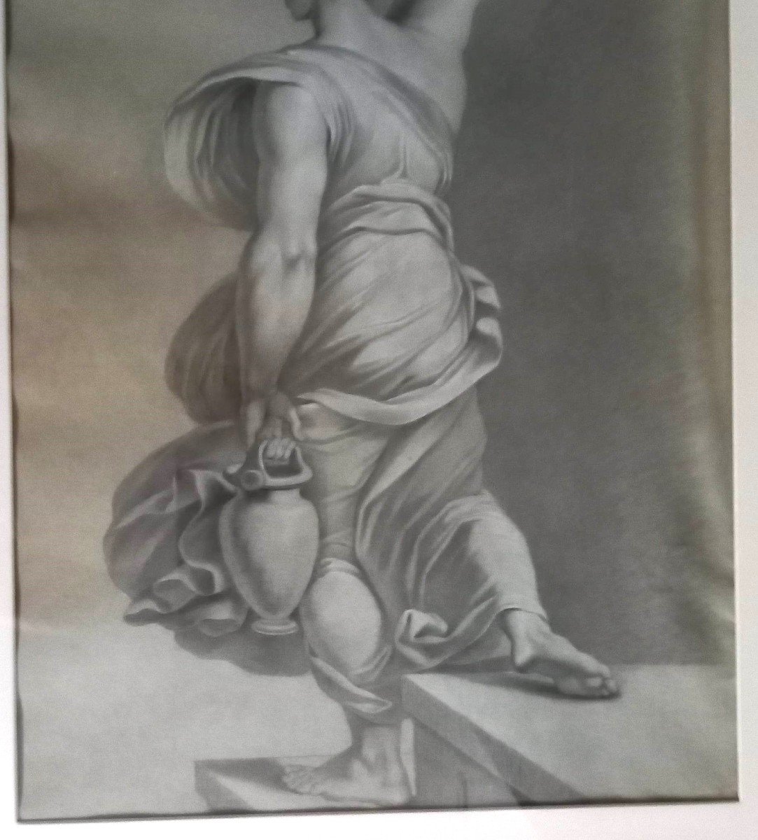 Ecole Française Fin XVIIIe / Début XIXe D’après Raphaël « La Porteuse D’eau » -photo-4