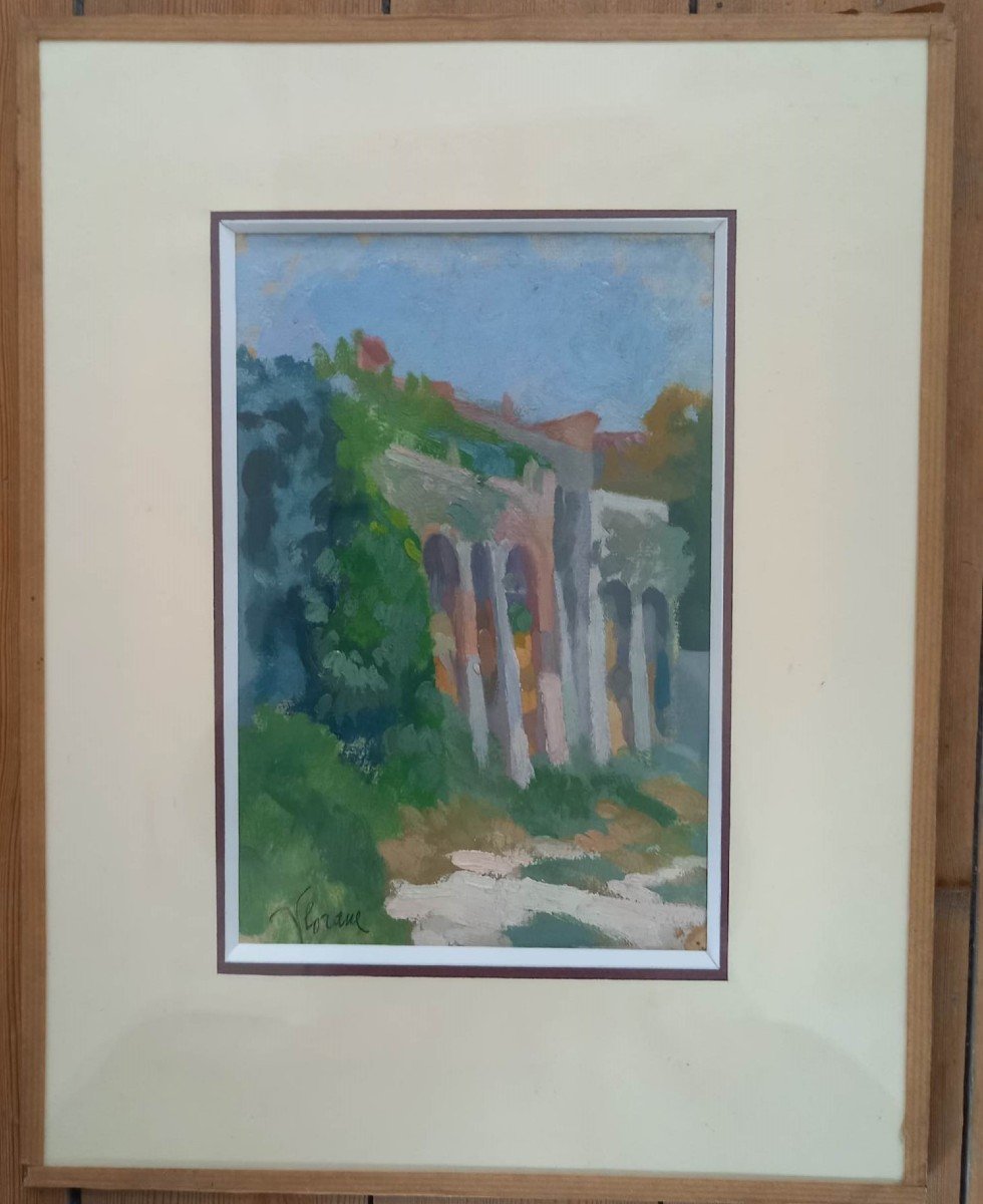 Florane (louis Blanchard, Dit) (1869-1939) "Le Viaduc" Néris les Bains ?