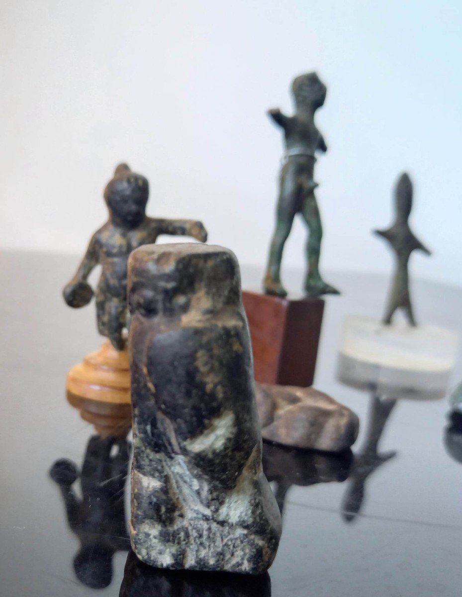 Small Lot Of Ancient Amulets, Egypt, Etruria, Rome-photo-3