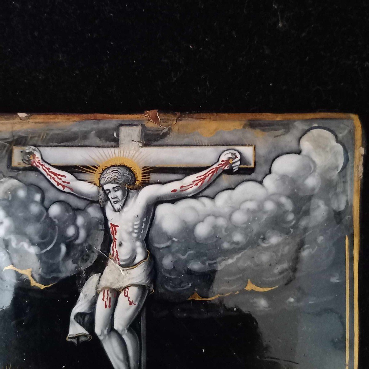 Email From Limoges 17th Century, Attributed To Pierre II Nouailher "crucifixion"-photo-4