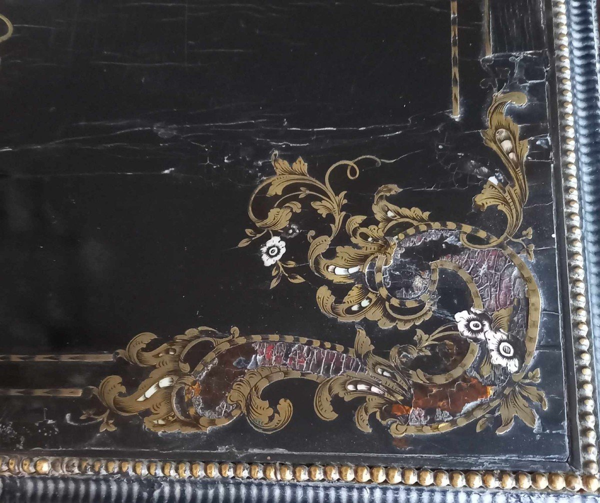 Petit Cabinet-ecritoire  Maison Vervelle, Armes d'Alliance Comte Terray & Puget De Barbentane-photo-3