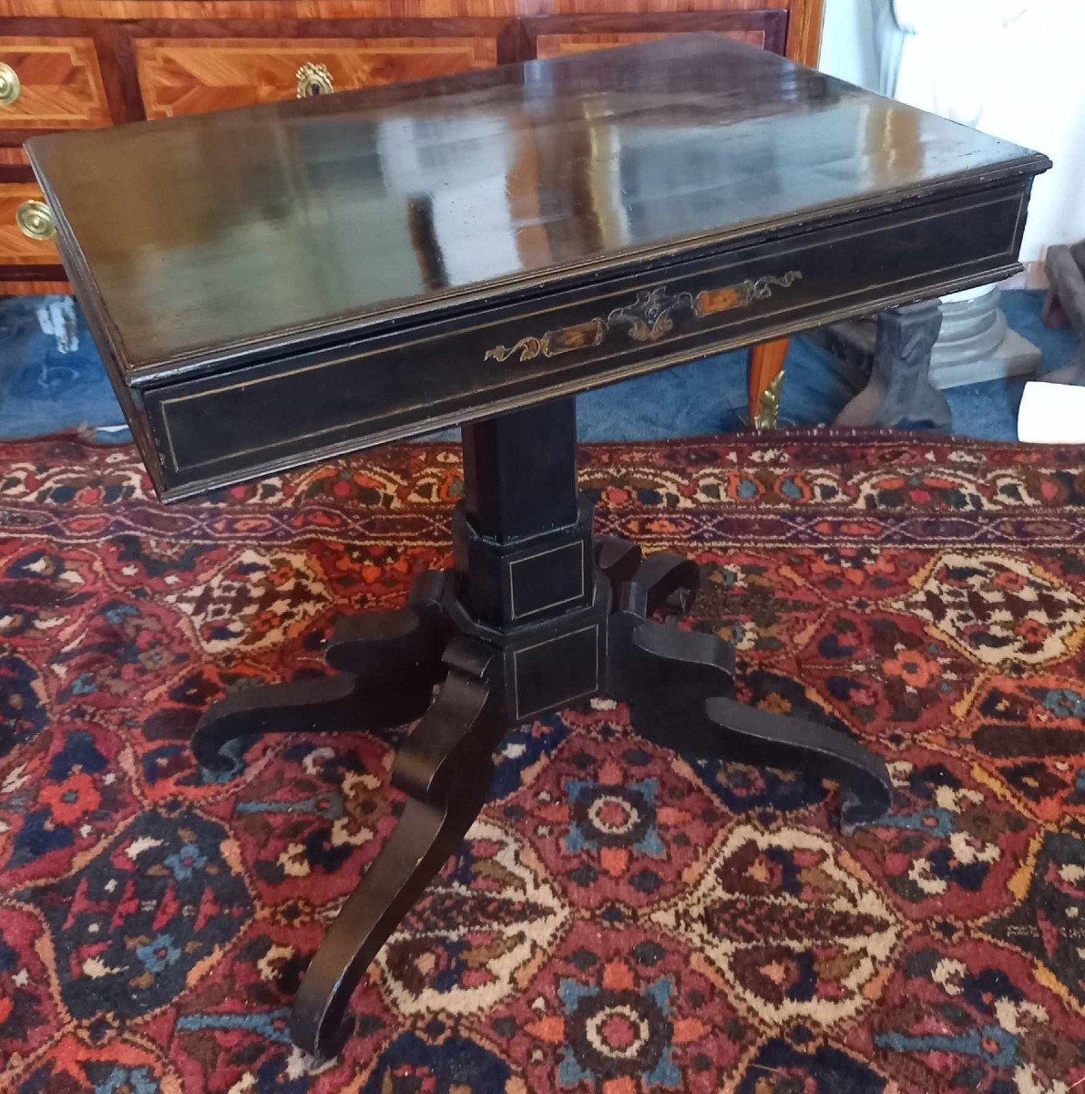 Petit Cabinet-ecritoire  Maison Vervelle, Armes d'Alliance Comte Terray & Puget De Barbentane-photo-6
