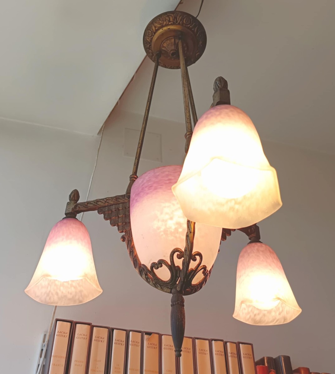 Schneider : Lustre Art Déco