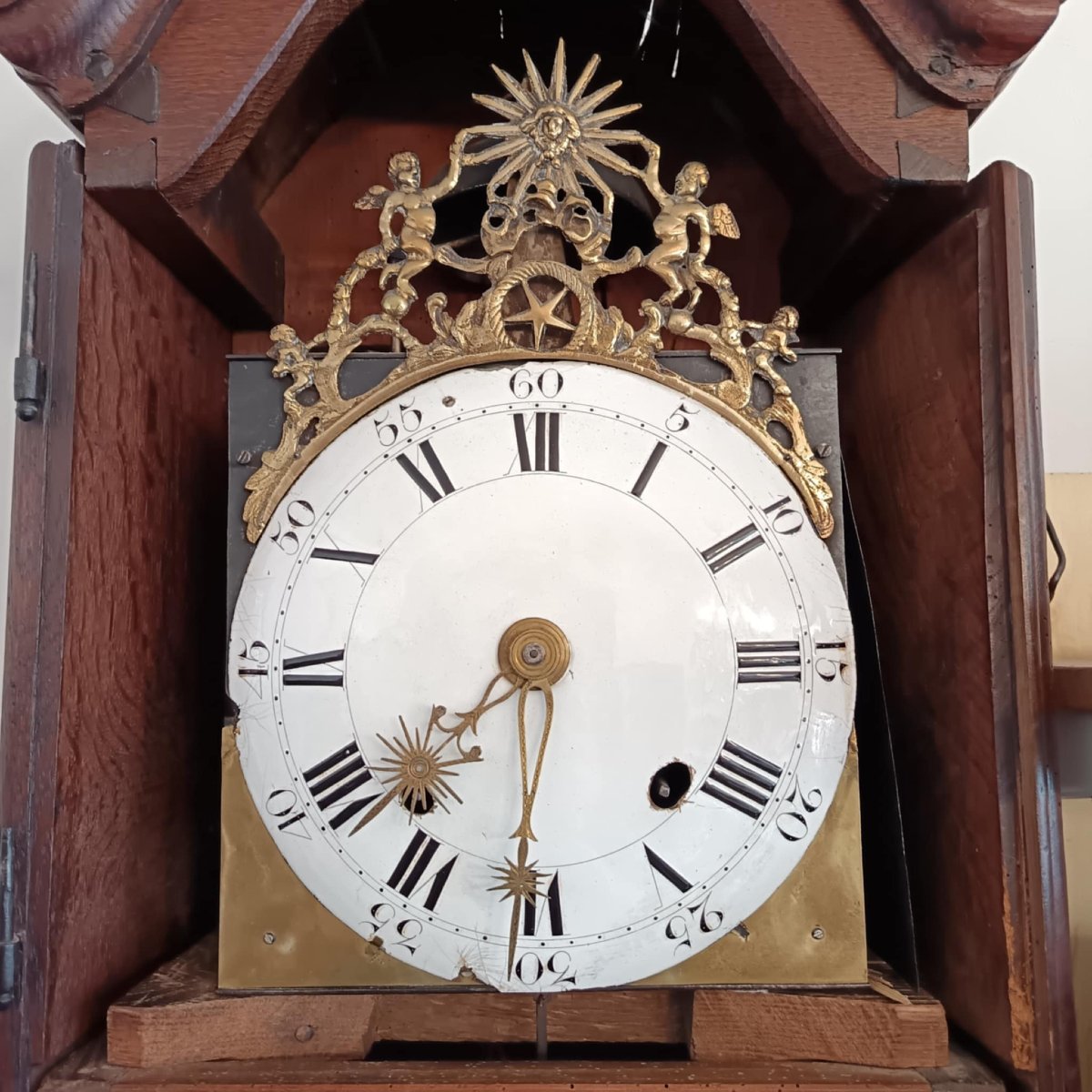 Horloge De Parquet XIXe Restauration-photo-1