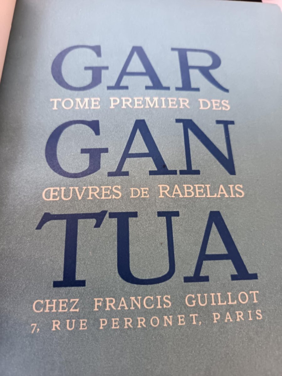  François Rabelais. Works: Gargantua / Pantagruel. Woodcut Illustrations By Lucien Boucher -photo-2