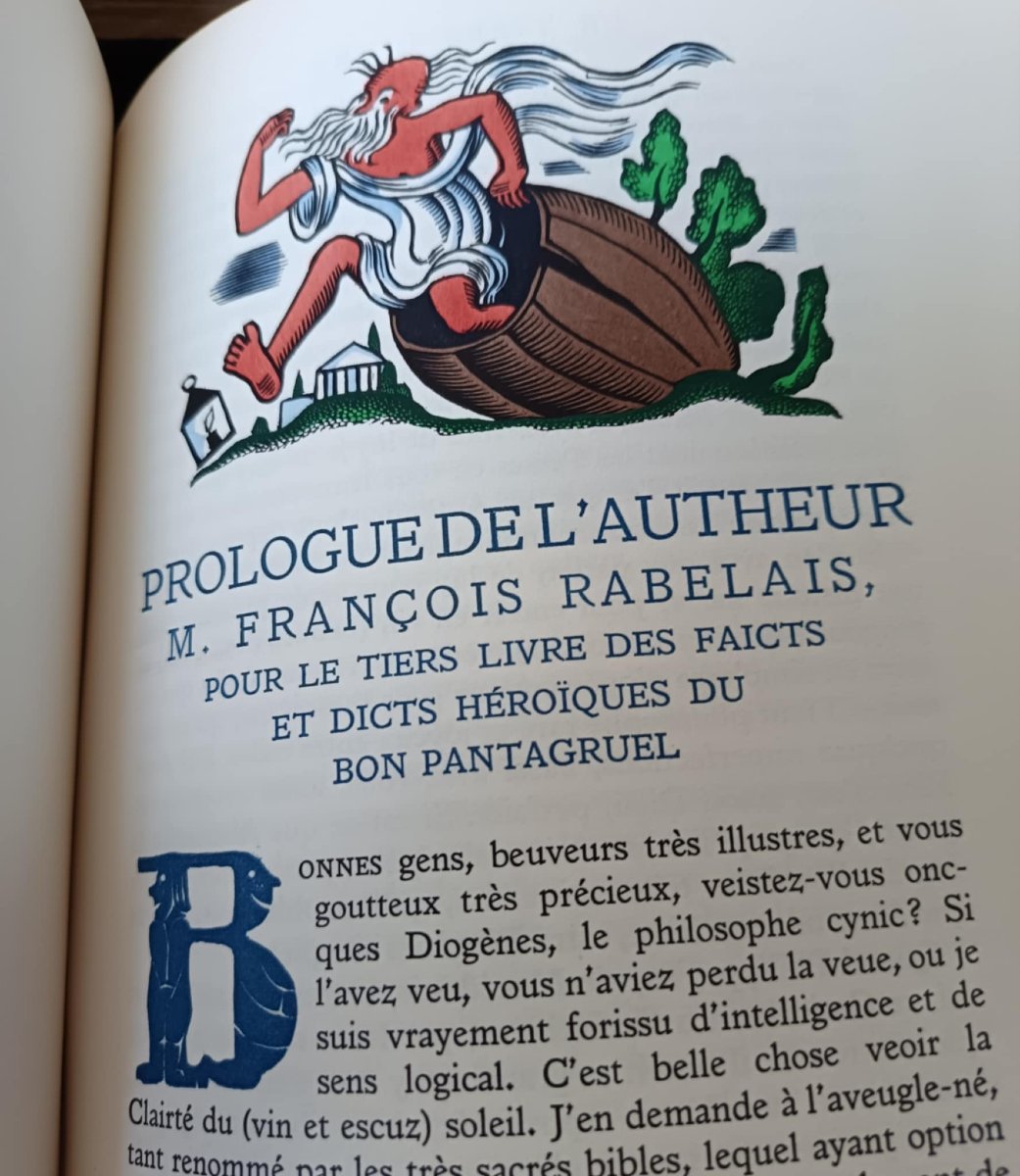 François Rabelais. Works: Gargantua / Pantagruel. Woodcut Illustrations By Lucien Boucher -photo-4
