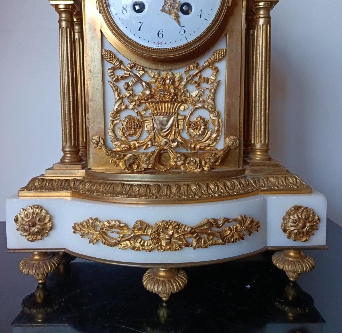 Allegory Of The Study Of The Arts Clock, Late 19th Century, Louis XVI Style-photo-3