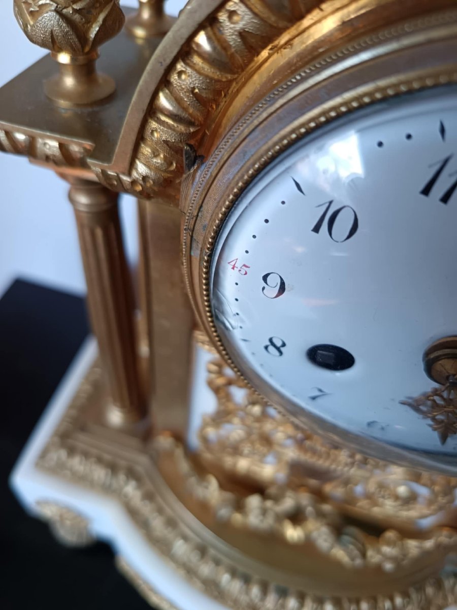 Allegory Of The Study Of The Arts Clock, Late 19th Century, Louis XVI Style-photo-2