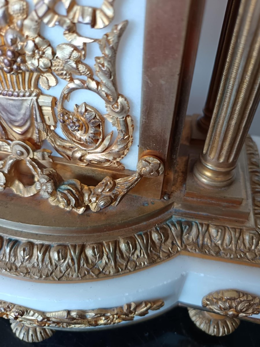 Allegory Of The Study Of The Arts Clock, Late 19th Century, Louis XVI Style-photo-4