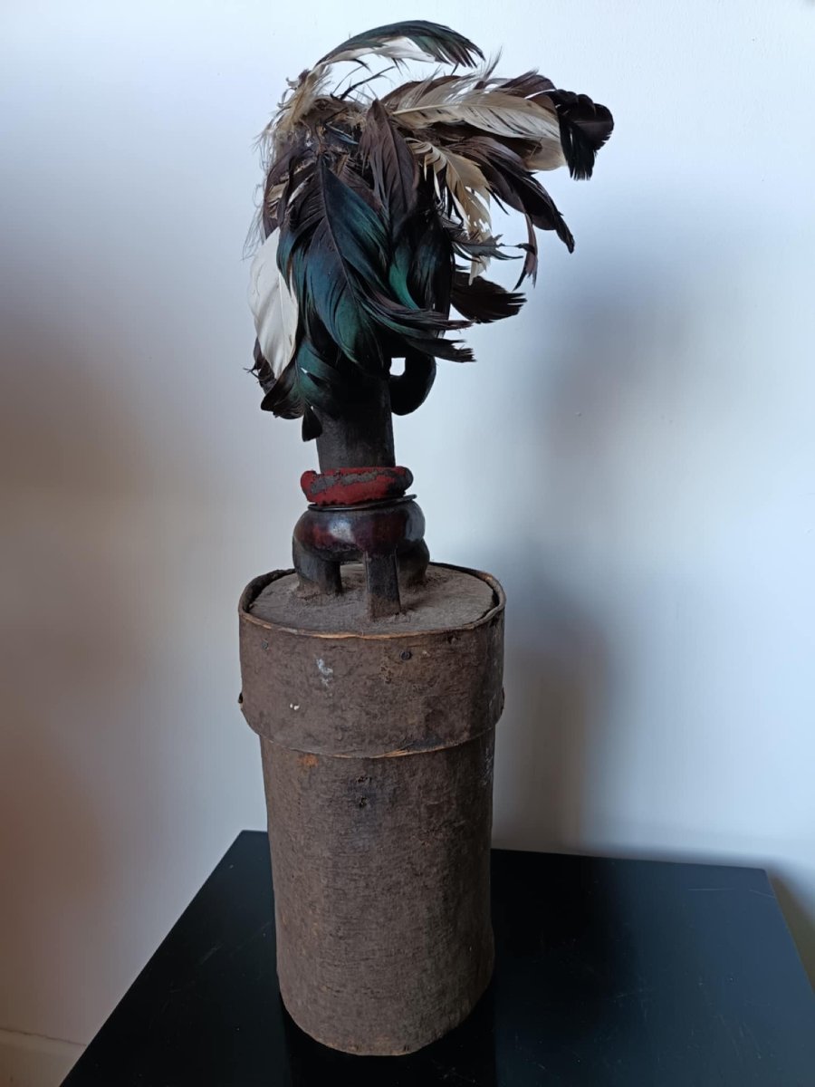 Fang Style Reliquary Figure, Gabon Second Half Of The 20th Century-photo-3