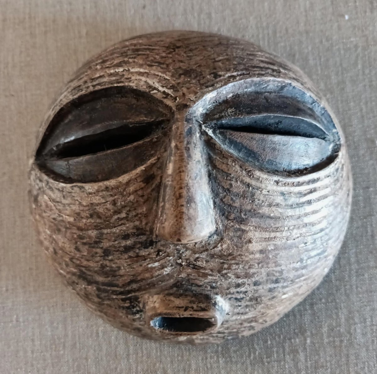 Petit Masque Lune Luba, République Démocratique du Congo -photo-3