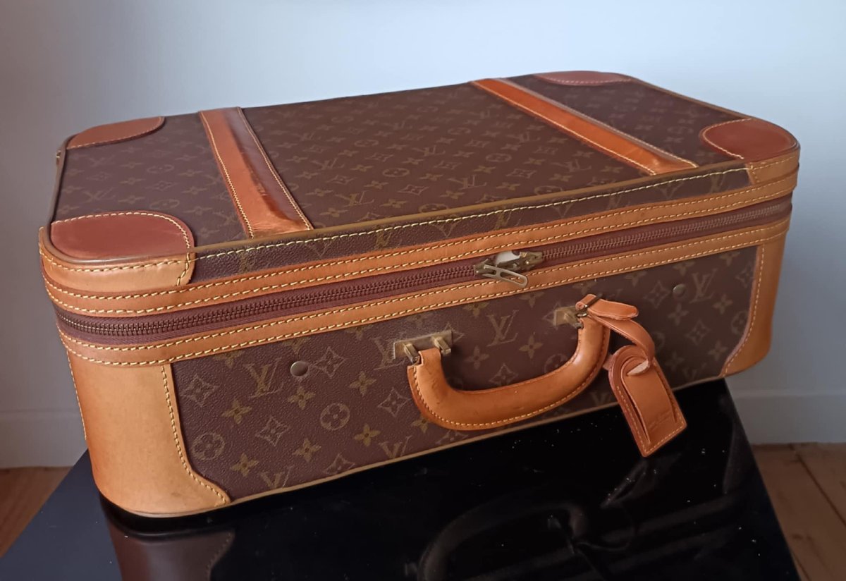 Valise Semi-rigide Vuitton, modèle Airbus 55cm-photo-3