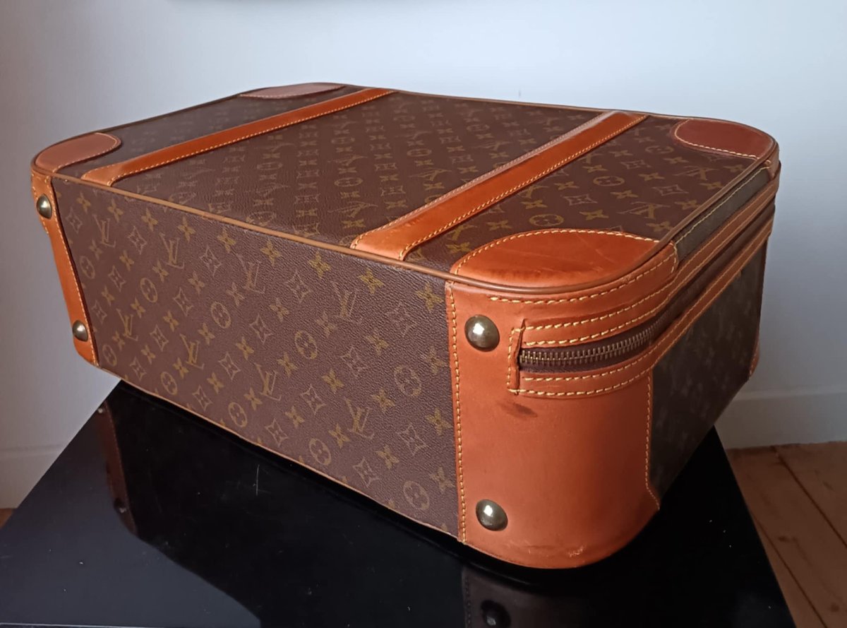 Valise Semi-rigide Vuitton, modèle Airbus 55cm-photo-4