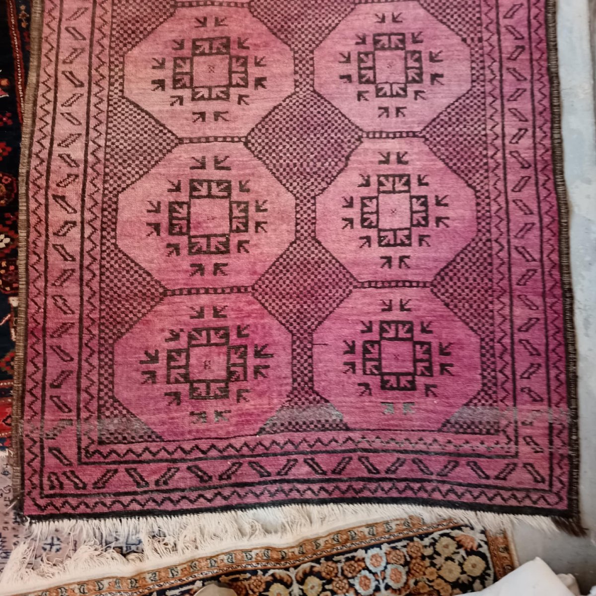 Tapis Tribal Ancien Turkmène ou Afghan-photo-2