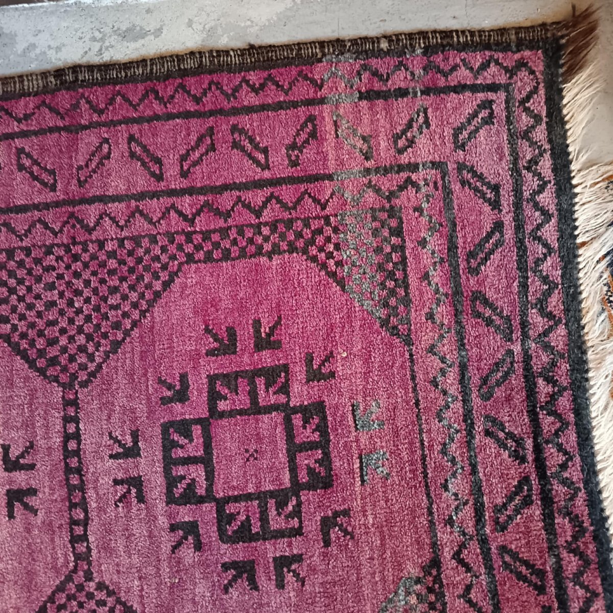Tapis Tribal Ancien Turkmène ou Afghan-photo-4