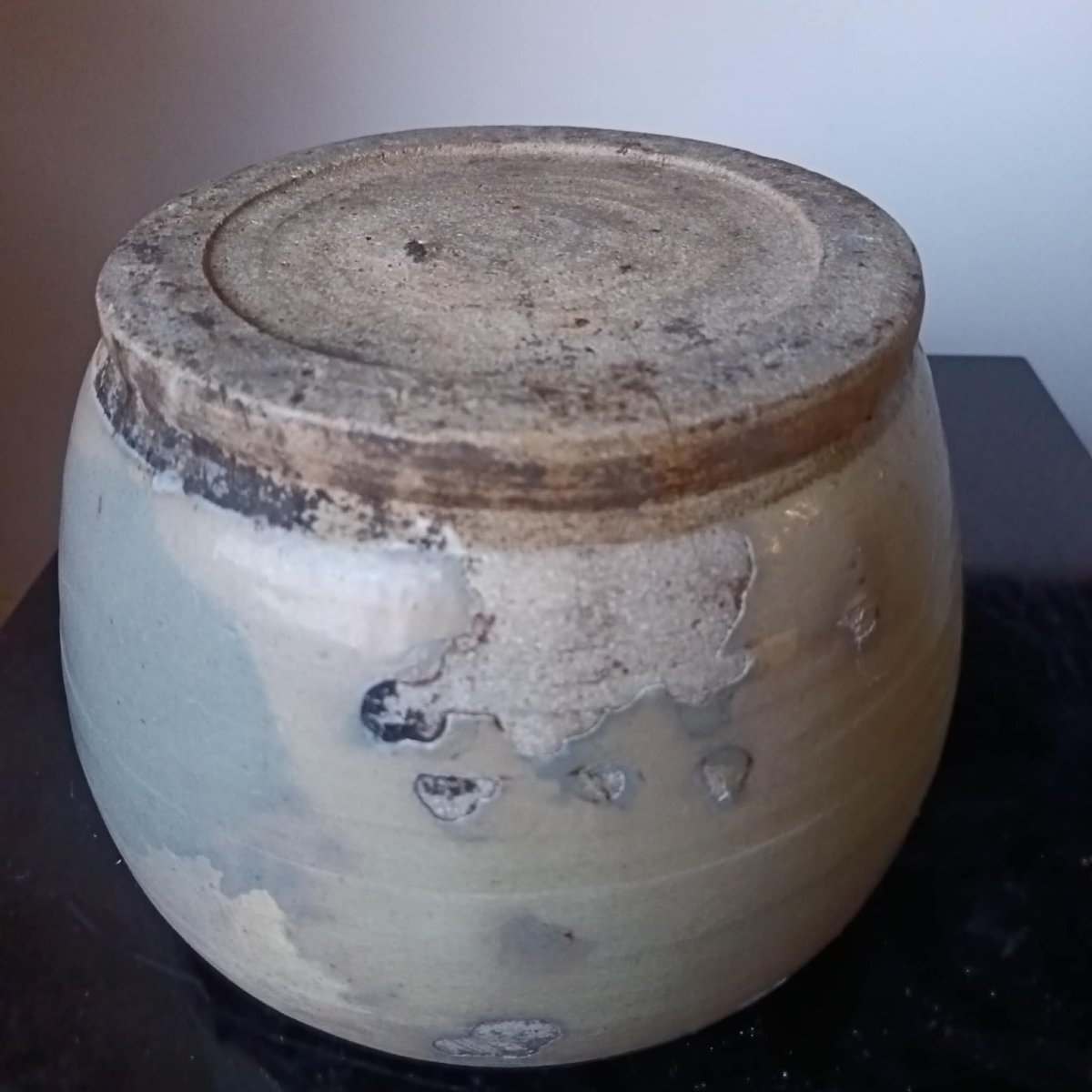 Chine Fours der Cizhou Epoque Yuan /  Ming "Jarre en Grès Emaillée, Décor d'Un Caractère-photo-4