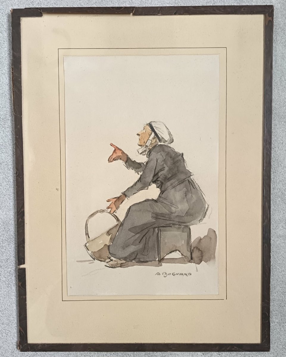 Auguste Lucien Bognard (1885-1960) Two Watercolours-photo-4