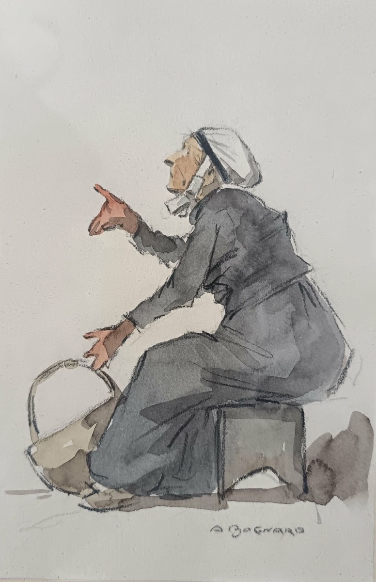 Auguste Lucien Bognard (1885-1960) Two Watercolours-photo-1