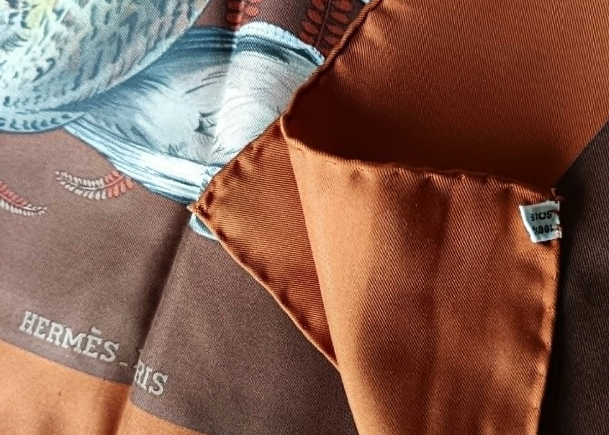 Carré Hermès En Soie -photo-4