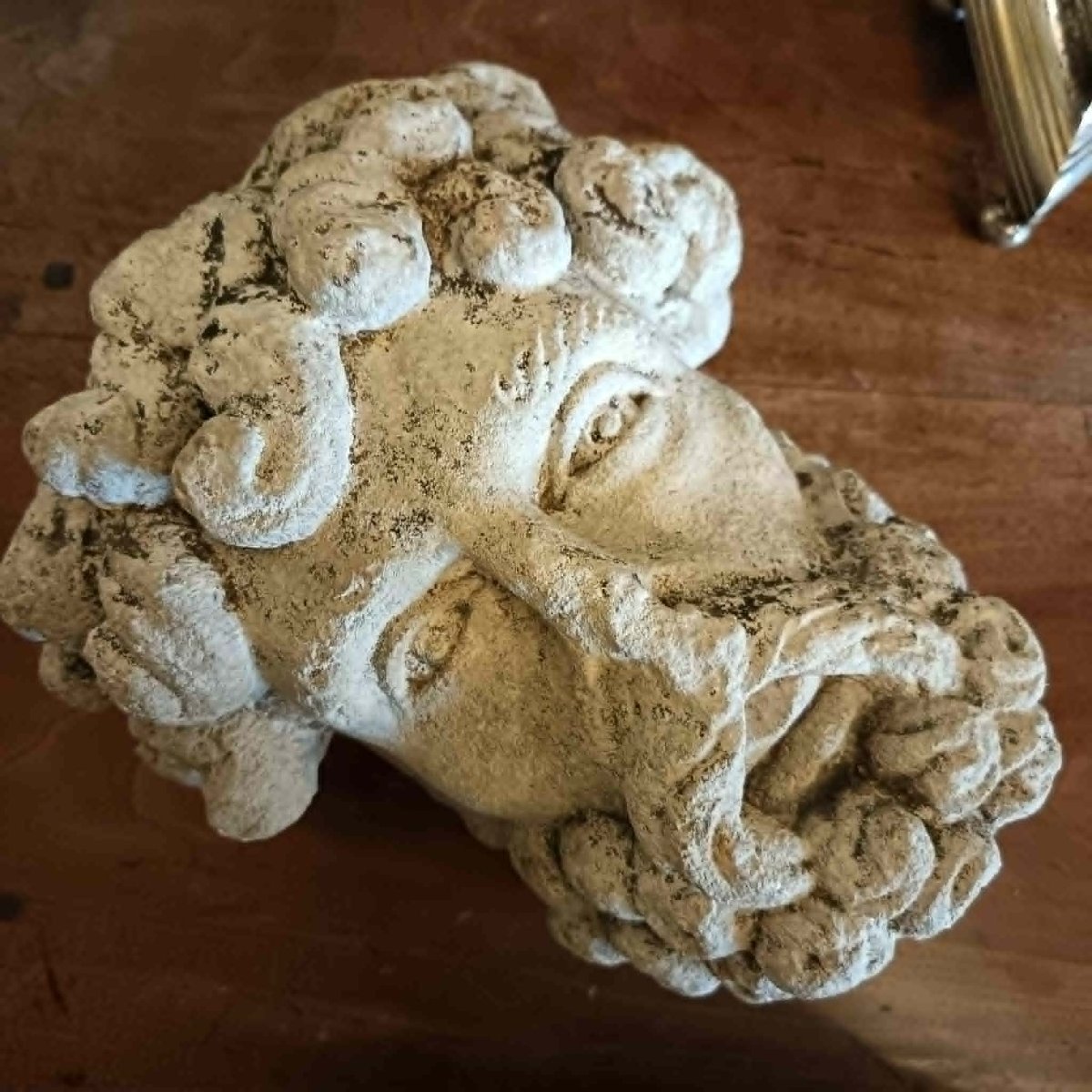 “man’s Head”  Sculpted Fragment In The Classical Style Or Depicting A Biblical Figure. 18th/19th Century 