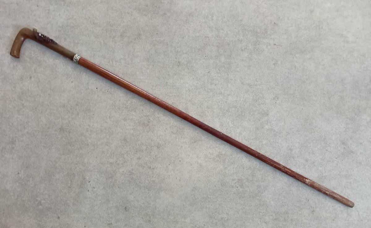 System Cane, With A Bamboo Sheath Revealing A Sword Blade Marked "solingen" -photo-2