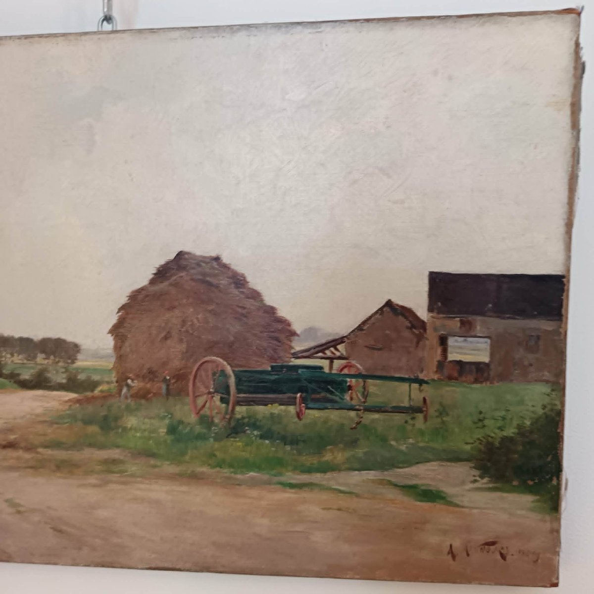  Armand Arsène Mannoury  “farm In The Iverny Area, In Seine-et-marne” Oil On Canvas-photo-2