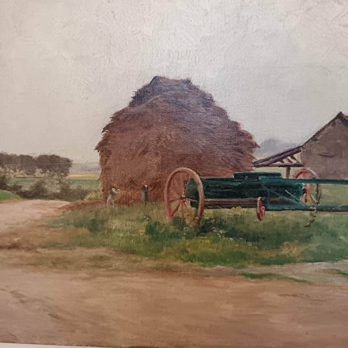  Armand Arsène Mannoury  “farm In The Iverny Area, In Seine-et-marne” Oil On Canvas-photo-1