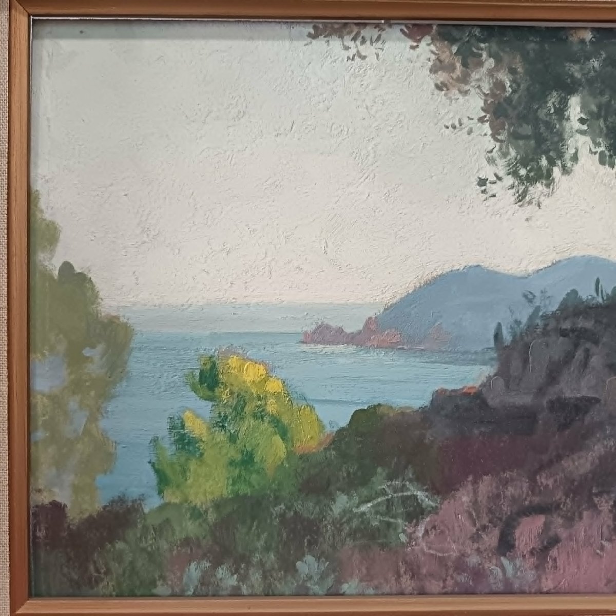 Florane (louis Blanchard, Known As) (1869–1939) “mediterranean Landscape” Oil On Cardboard -photo-2
