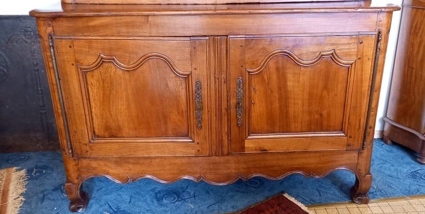 Two-body Cherry Wood Buffet, Late 18th / Early 19th Time-photo-1