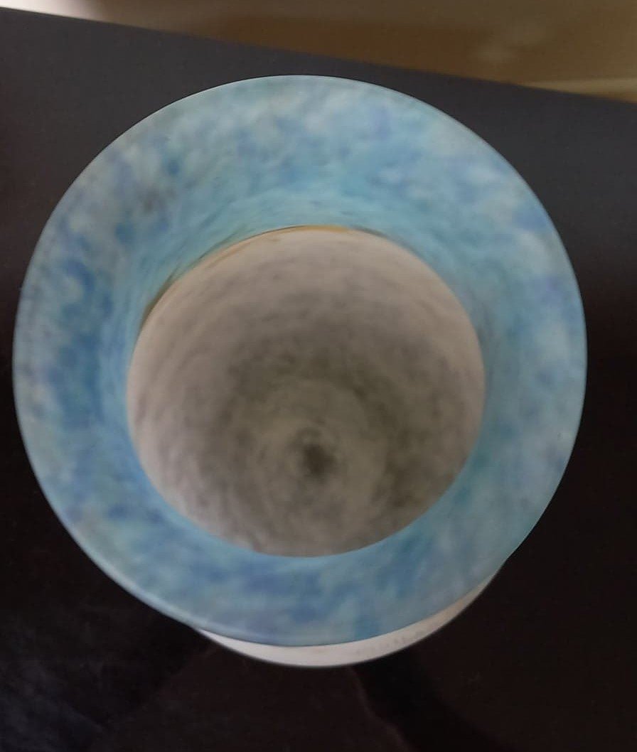 Muller Frères Lunéville: Large Marble Vase-photo-2