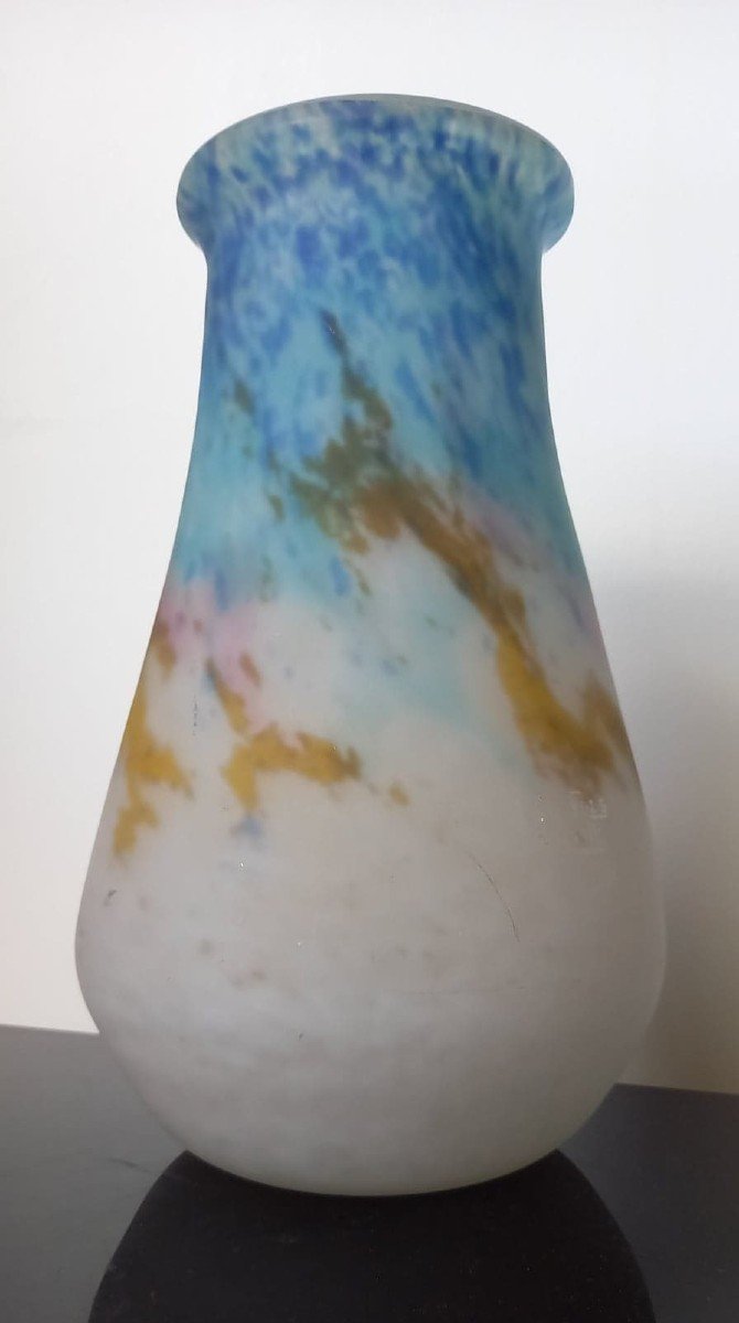 Muller Frères Lunéville: Large Marble Vase