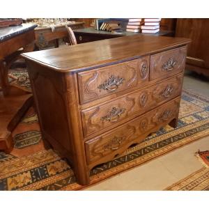 "ile De France" Style Chest Of Drawers, 19th Century, Oak