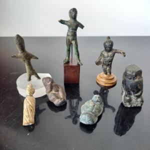 Small Lot Of Ancient Amulets, Egypt, Etruria, Rome