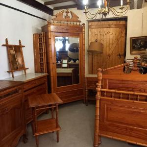 Bamboo Style Bedroom Set, 1920s