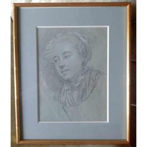 Entourage Of Nicolas Bernard Lépicié “portrait Of A Woman With A Bonnet”