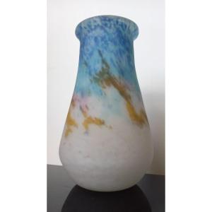 Muller Frères Lunéville: Large Marble Vase