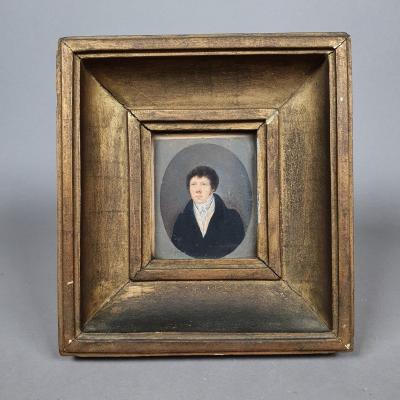 Un Portrait Miniature De Theodore Joseph Horst, XIXe