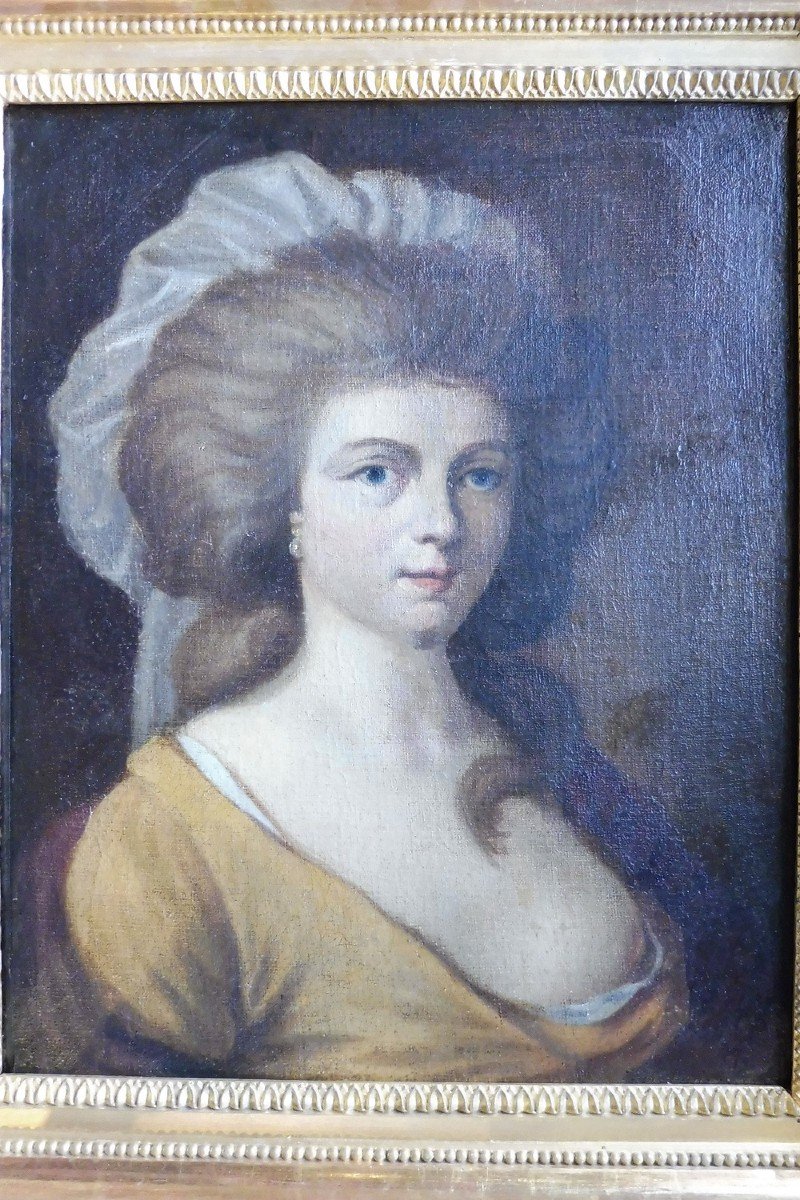 Huile Sur Toile  De l'école Française  Vers 1790  -photo-2