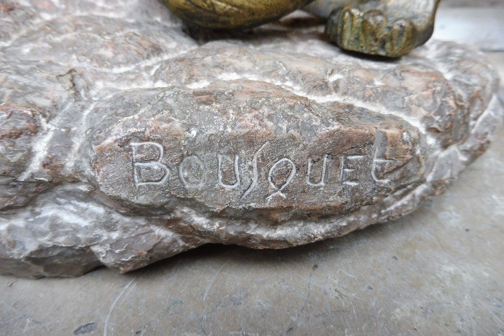 Important Bronze Sculpture Signed Bousquet-photo-2