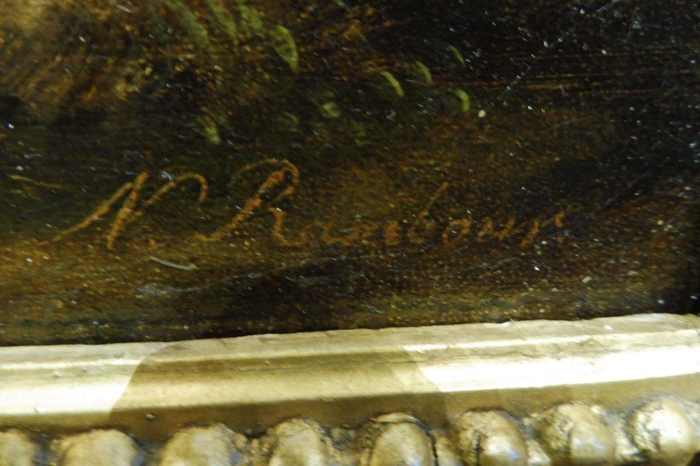 Oil On Canvas From The French School Of The 19 Century-photo-4