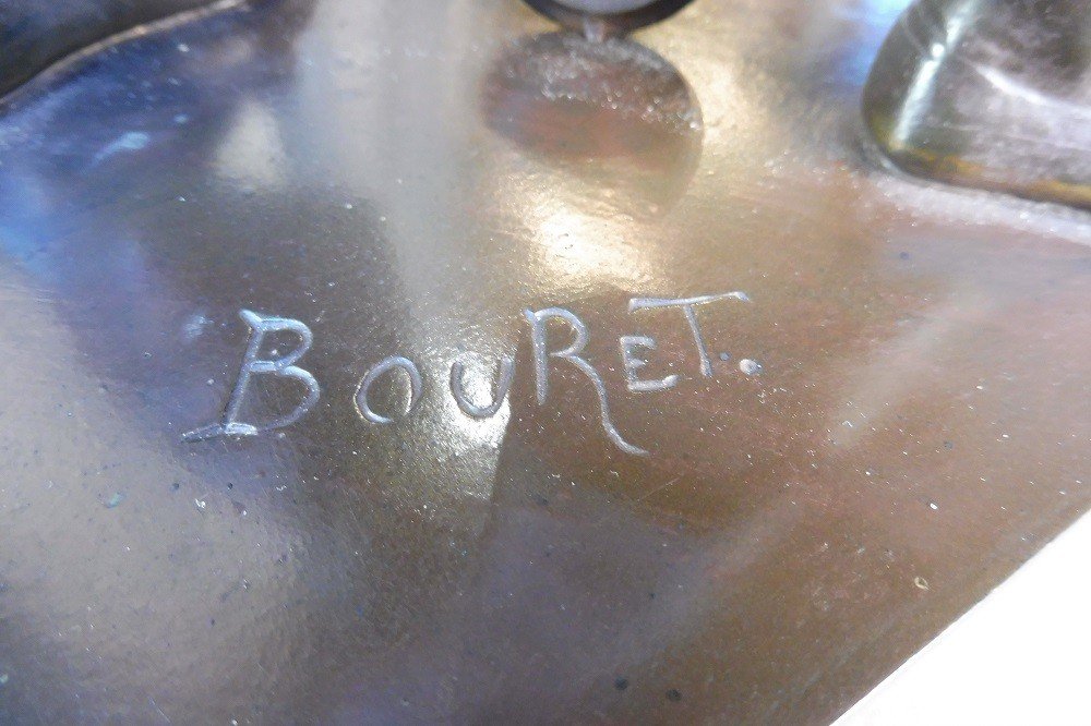 Sculpture  En Bronze Signée Eutrope Bouret  , -photo-3