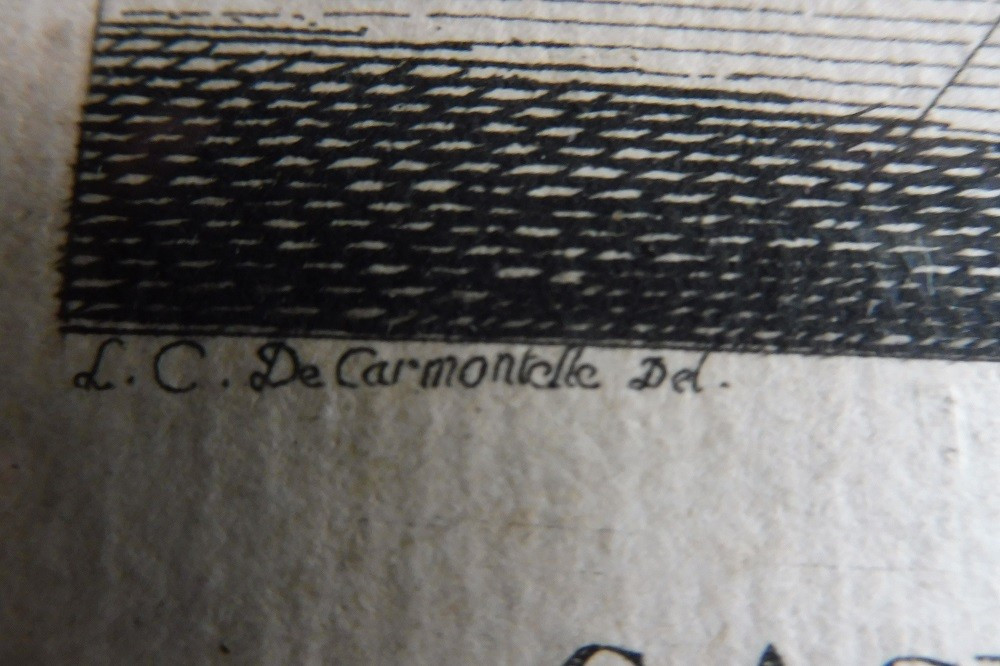 Gravure d'Après Carmontelle  18 Eme  "portrait  De Monsieur  De Fontenay  " -photo-4