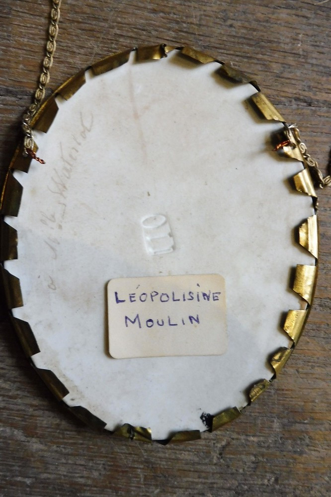 Miniature On Porcelain Signed Moulin "portrait Of A Man" -photo-2